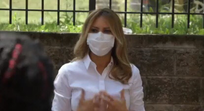 멜라니아 트럼프   멜라니아 트럼프 트위터 캡처